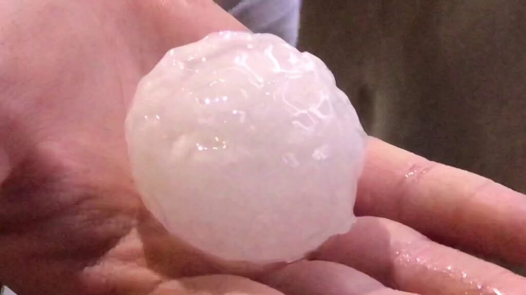 Largest hail storm in San Angelo, Texas since 1995
